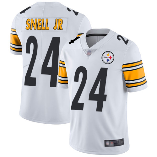Men Pittsburgh Steelers Football #24 Limited White Benny Snell Jr. Road Vapor Untouchable Nike NFL Jersey->pittsburgh steelers->NFL Jersey
